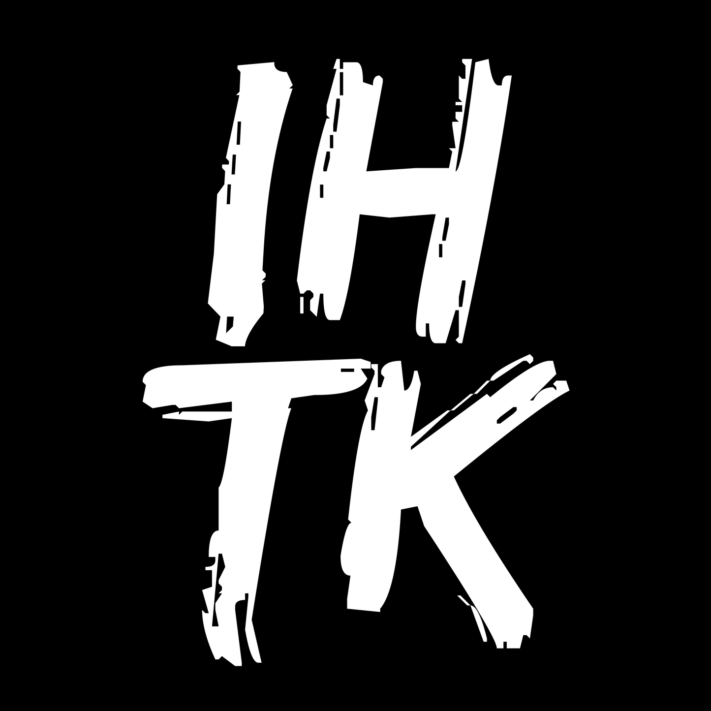 IHTK Logo Sticker (White on Black)
