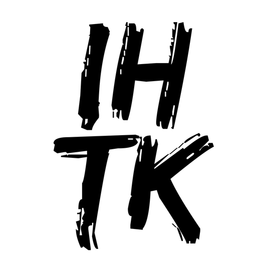 IHTK Logo Sticker (Black on White)