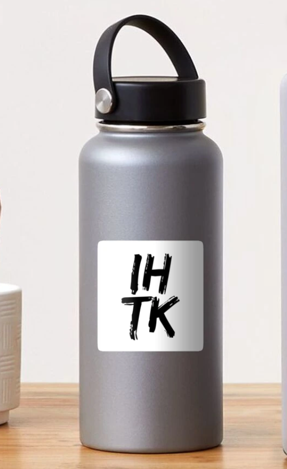 IHTK Logo Sticker (Black on White)