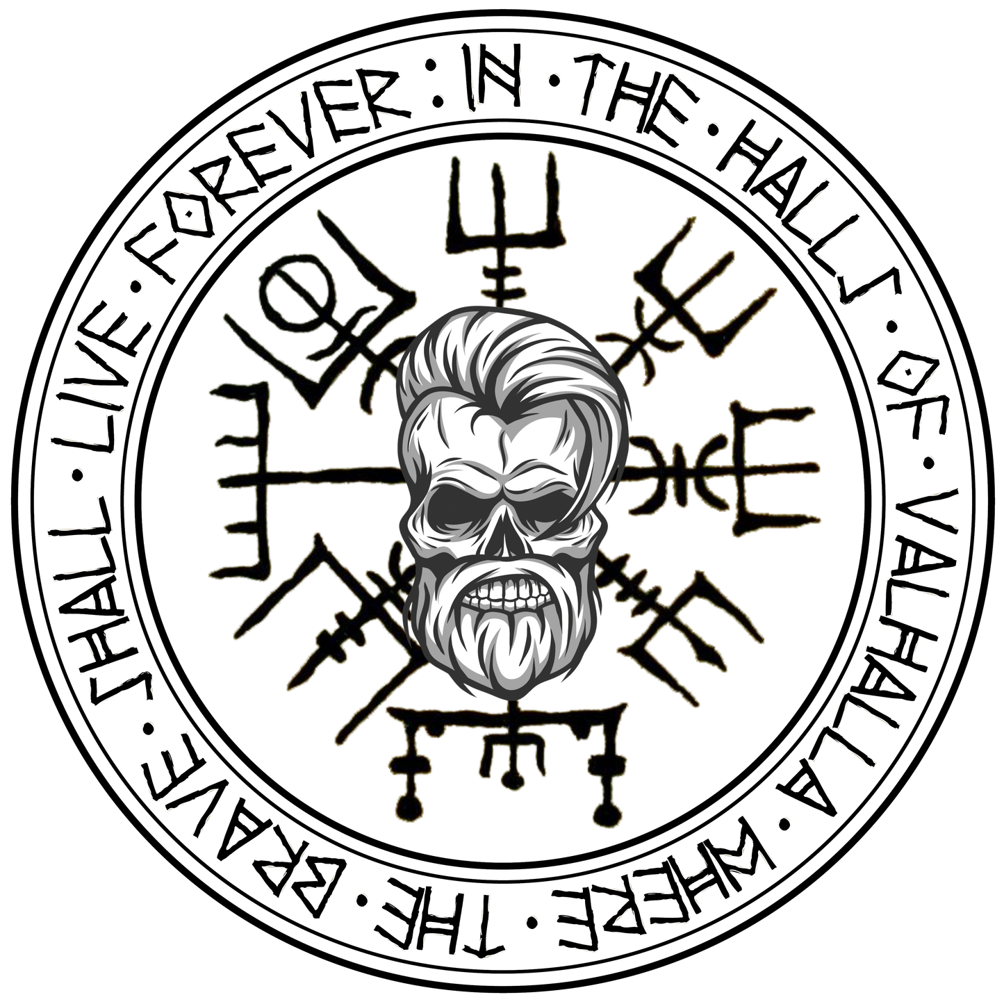 "In The Halls of Valhalla" Sticker